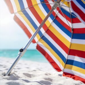Classic Beach Umbrella with Push Button Tilt
