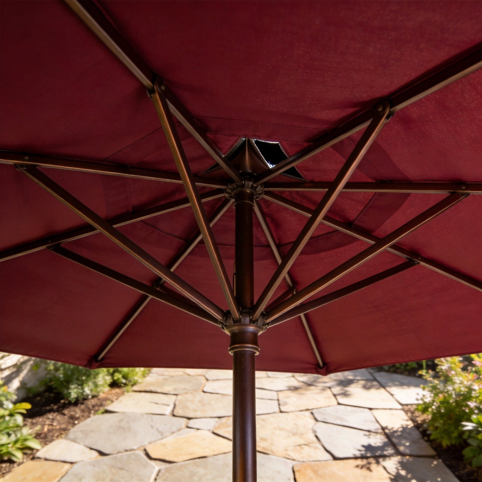 Classic Solid Patio Umbrella - Image 2