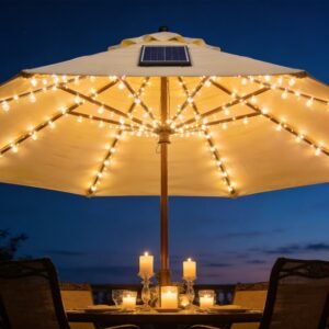 Solar LED Patio Umbrella